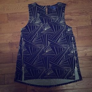 APT 9 Geometric Print Tank Top